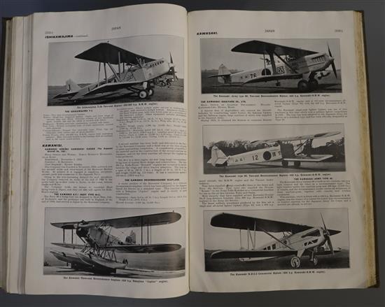 Janes - Janes All the Worlds Aircraft, 5 vols, qto, cloth, London 1925, 1927, 1929, 1931 and 1933